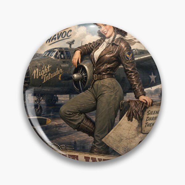 Item preview, A-20 Havoc Night Intruder Pin-Up designed and sold by castillomiami.