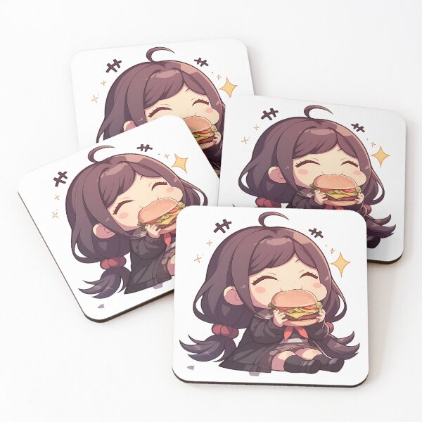 Item preview, Toko Fukawa Danganronpa Chibi Burger Bookish Kawaii Bite designed and sold by earlobejerk.
