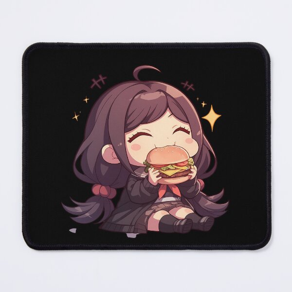 Item preview, Toko Fukawa Danganronpa Chibi Burger Bookish Kawaii Bite designed and sold by earlobejerk.