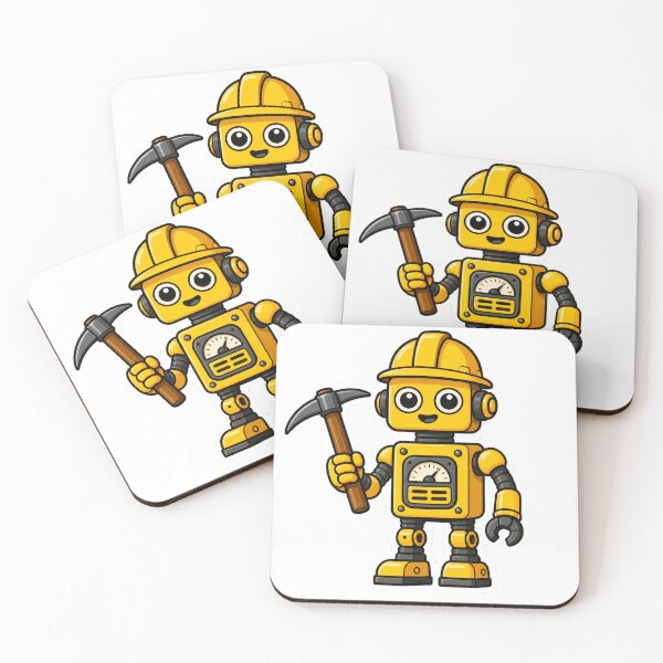 Item preview, yellow worker vintage robot toy designed and sold by chapistore.