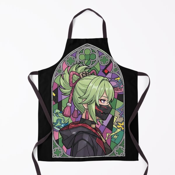 Item preview, Kuki Shinobu Genshin Impact Stained Glass Masked Ninja Glow designed and sold by mildaclairmo.