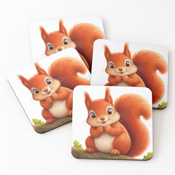 Item preview, The Cutest Red Squirrels designed and sold by SecretSquirrellDesigns.