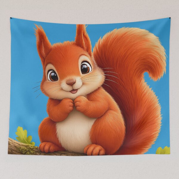 Item preview, The Cutest Red Squirrels designed and sold by SecretSquirrellDesigns.