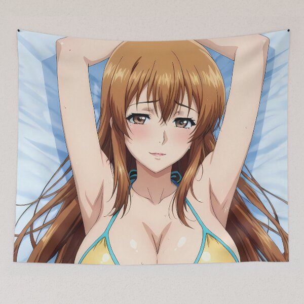Item preview, Aina Yoshiwara Grand Blue Summer Resting Smile designed and sold by BrianRayan.