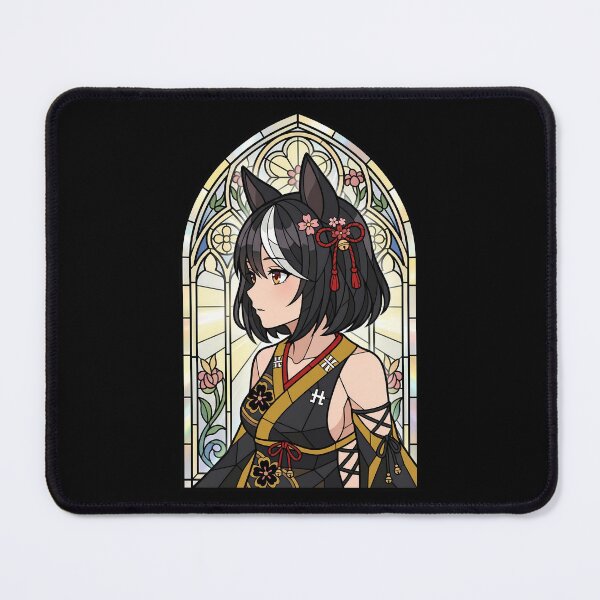 Item preview, Kitasan Black Uma Musume Floral Stained Glass Grace designed and sold by mildaclairmo.