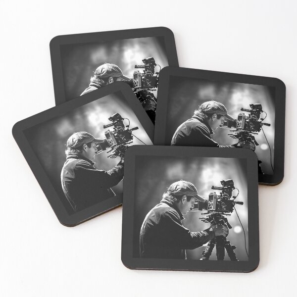 Item preview, Cinematographer Behind the Camera – Black and White Filmmaking Art designed and sold by inkoutninja.