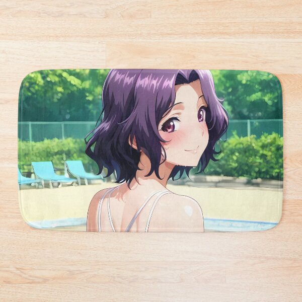 Item preview, Azusa Hamaoka Grand Blue Poolside Purple Hair Smile designed and sold by BrianRayan.
