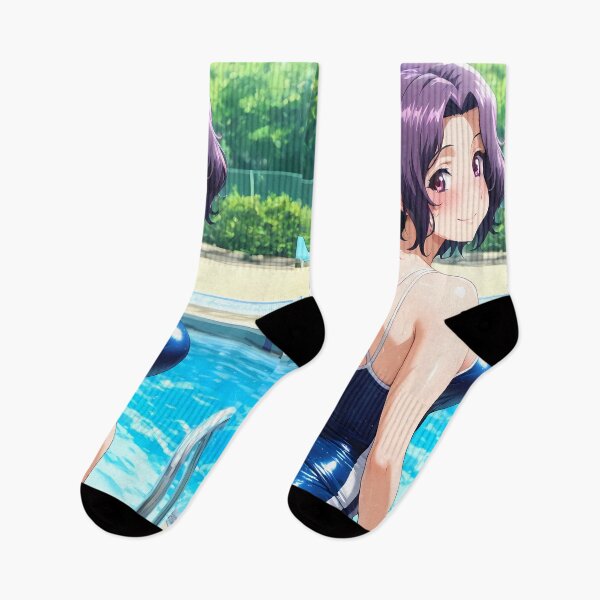 Item preview, Azusa Hamaoka Grand Blue Poolside Purple Hair Smile designed and sold by BrianRayan.