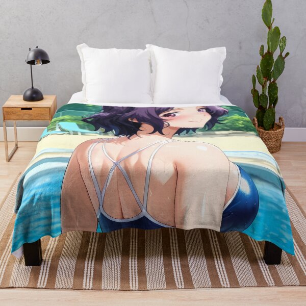 Item preview, Azusa Hamaoka Grand Blue Poolside Purple Hair Smile designed and sold by BrianRayan.