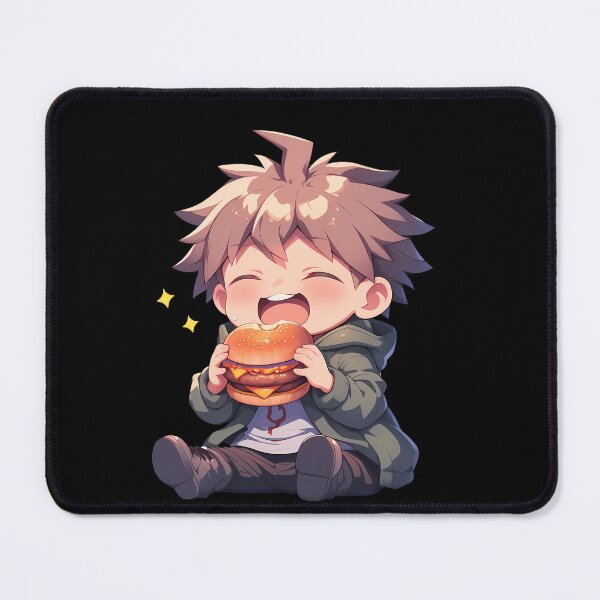 Item preview, Makoto Naegi Danganronpa Chibi Burger Hopeful Snack Time designed and sold by earlobejerk.