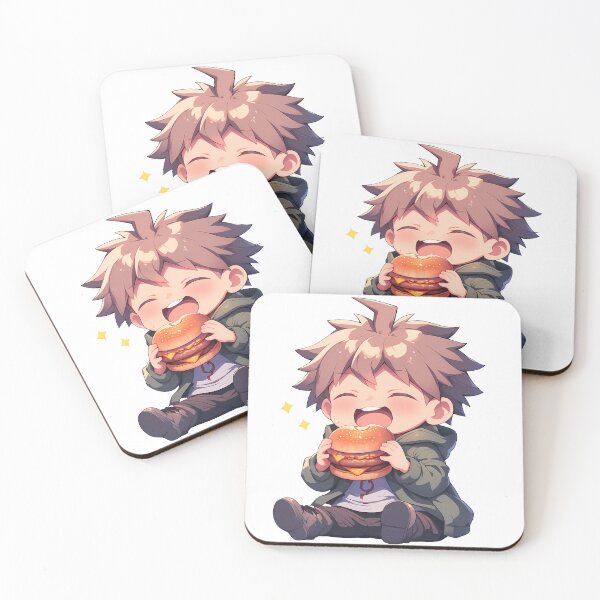 Item preview, Makoto Naegi Danganronpa Chibi Burger Hopeful Snack Time designed and sold by earlobejerk.