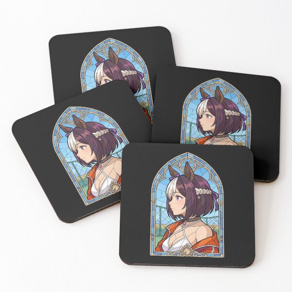 Item preview, Special Week Uma Musume Blue Sky Stained Glass Portrait designed and sold by mildaclairmo.