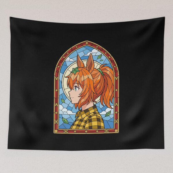 Item preview, Taiki Shuttle Uma Musume Sunny Stained Glass Portrait designed and sold by mildaclairmo.
