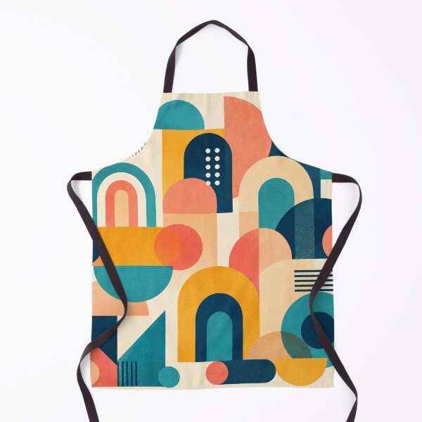 Aperçu de l'œuvre Retro Mid Century Geometric Shapes créée et vendue par vladvin.
