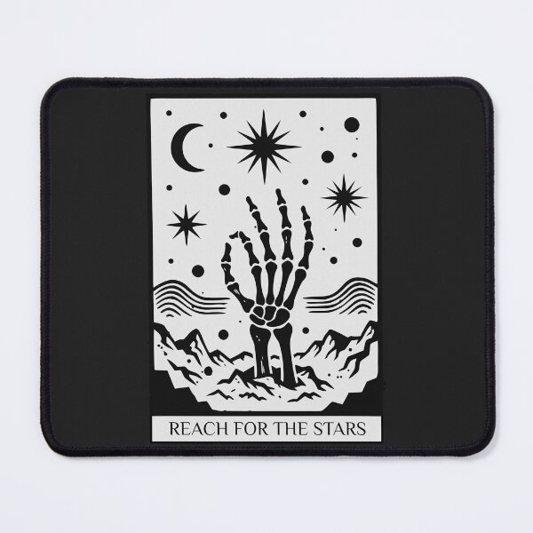 Item preview, "Reach For The Stars" Skeleton Hand Tarot Card Art designed and sold by Cipher & Soul.