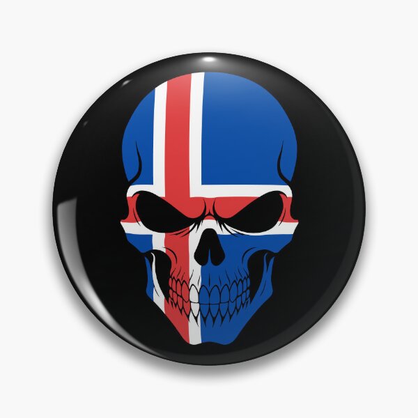 Item preview, Iceland Skull Flag designed and sold by JeffBartels.