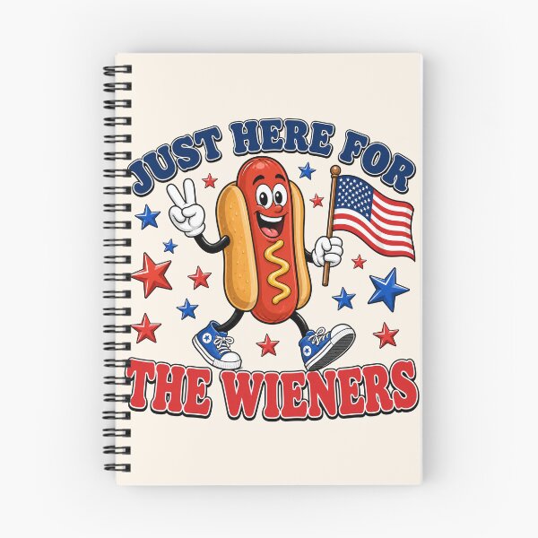 Item preview, Just Here For The Wieners - Funny 4th Of July Hotdog designed and sold by legendaryskins.