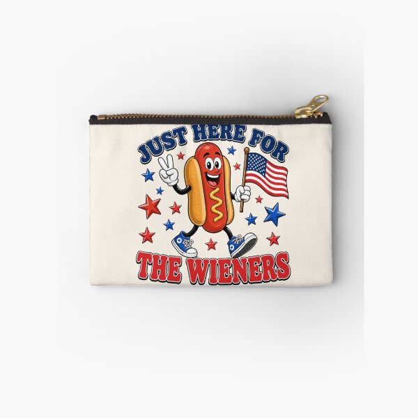 Item preview, Just Here For The Wieners - Funny 4th Of July Hotdog designed and sold by legendaryskins.