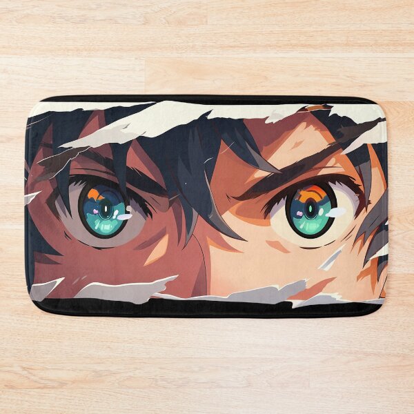 Item preview, Guren Ichinose Seraph Of The End Teal Eyes Torn Paper Stare designed and sold by PMartistStudio.