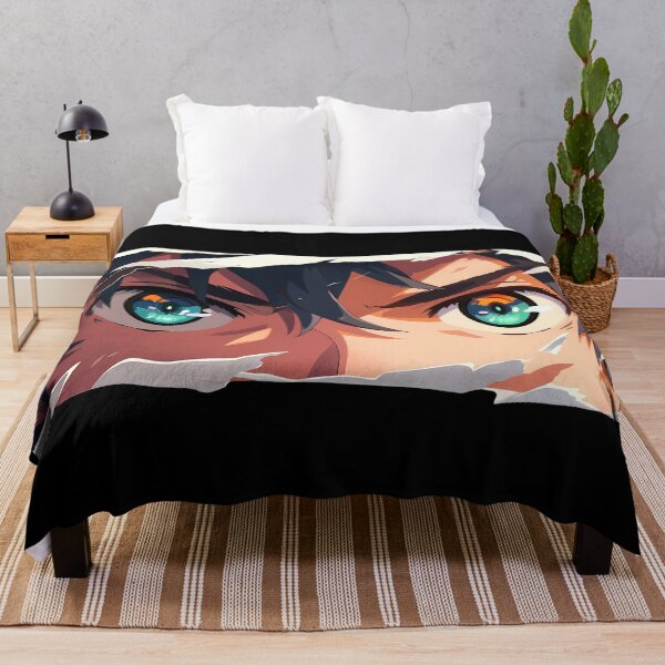 Item preview, Guren Ichinose Seraph Of The End Teal Eyes Torn Paper Stare designed and sold by PMartistStudio.