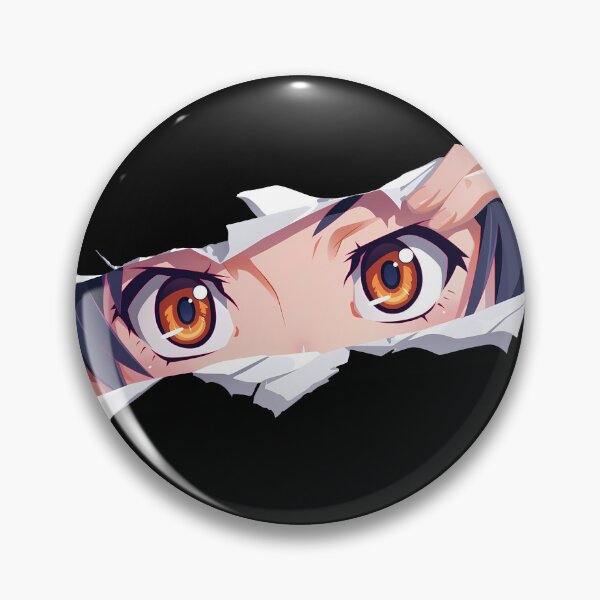 Item preview, Tsubasa Hanekawa Bakemonogatari Purple Eyes Torn Paper Peek designed and sold by PMartistStudio.