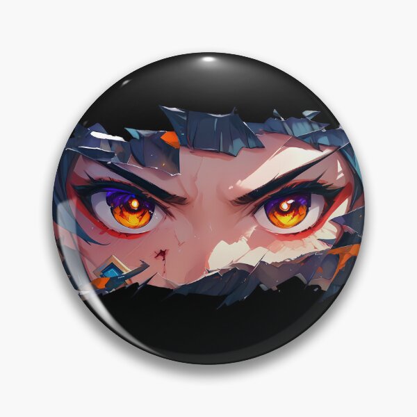 Item preview, Beidou Genshin Impact Intense Eyes Ink Splatter Ripped Paper Peeker designed and sold by PMartistStudio.