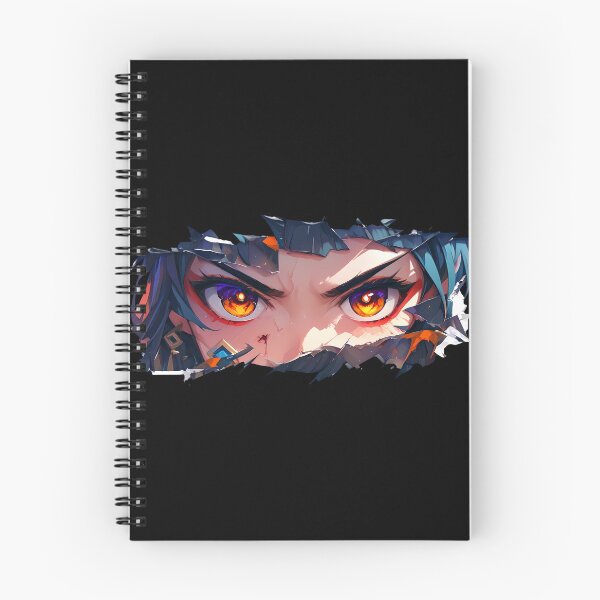 Item preview, Beidou Genshin Impact Intense Eyes Ink Splatter Ripped Paper Peeker designed and sold by PMartistStudio.