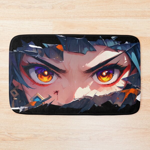 Item preview, Beidou Genshin Impact Ojos Intensos Salpicadura de Tinta Papel Rasgado Mirador designed and sold by PMartistStudio.