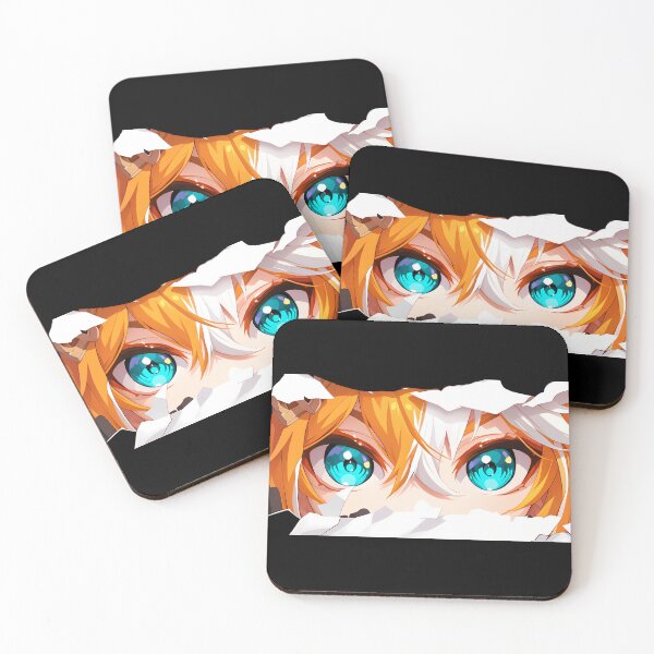 Item preview, Gorou Genshin Impact Torn Paper Peeking Teal Eyes Closeup designed and sold by PMartistStudio.