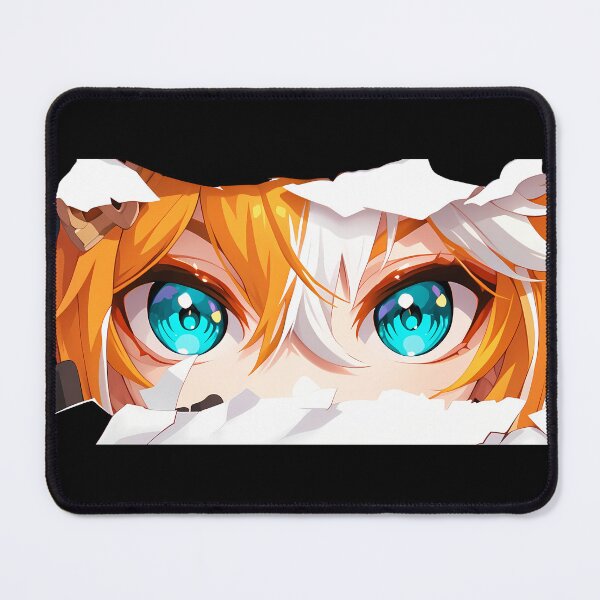 Item preview, Gorou Genshin Impact Torn Paper Peeking Teal Eyes Closeup designed and sold by PMartistStudio.