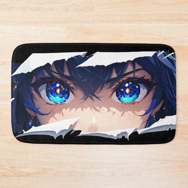 Item preview, Albedo Genshin Impact Blue Eyes Torn Paper Peeker Stare designed and sold by PMartistStudio.