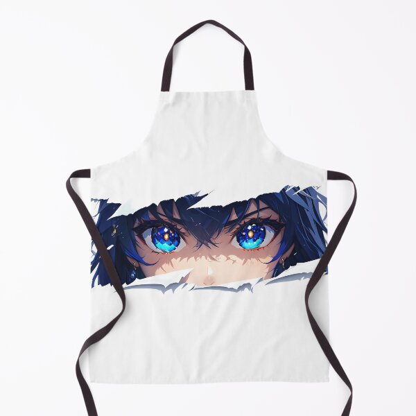 Item preview, Albedo Genshin Impact Blue Eyes Torn Paper Peeker Stare designed and sold by PMartistStudio.