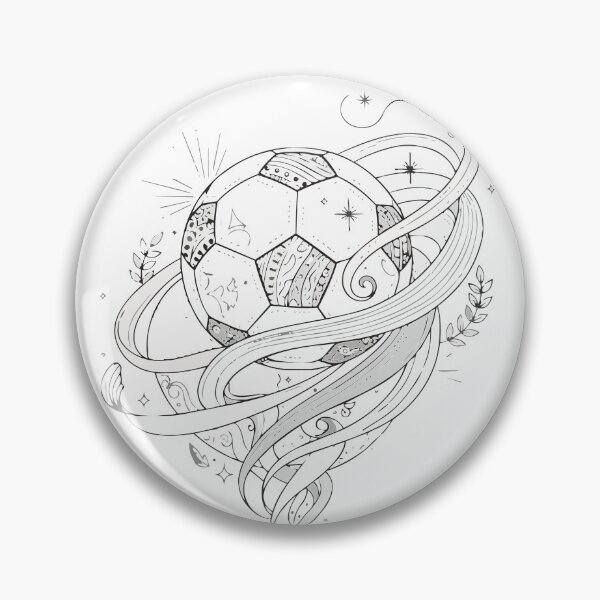 Item preview, Mystical Football Orbit Mandala Line Art designed and sold by BestChoiceService.