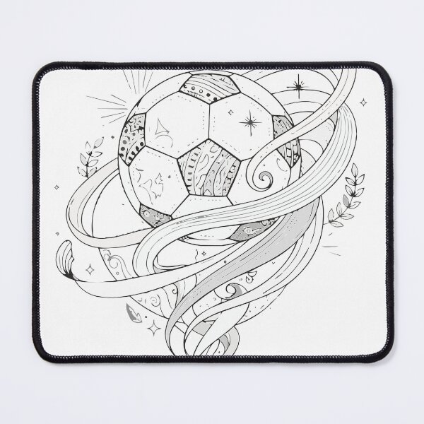 Item preview, Mystical Football Orbit Mandala Line Art designed and sold by BestChoiceService.