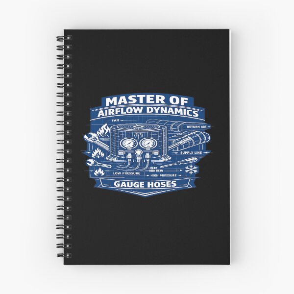 Item preview, Master of Airflow Dynamics - HVAC Technician Blueprint design designed and sold by FrozenHeat97.