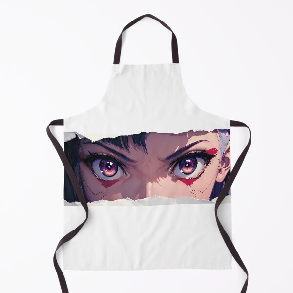 Item preview, Lucy Cyberpunk Edgerunners Neon Blue Hair Torn Paper Peeker designed and sold by PMartistStudio.