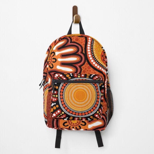 Item preview, Aboriginal Dot Painting Bedding Set Hand Prints Red designed and sold by AboriginalartVI.