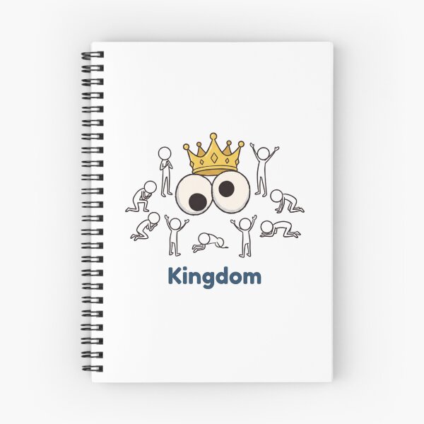 Item preview, Kingdom Funny Googly Eyes Stickman King Cartoon Art designed and sold by ClumsyStudio.