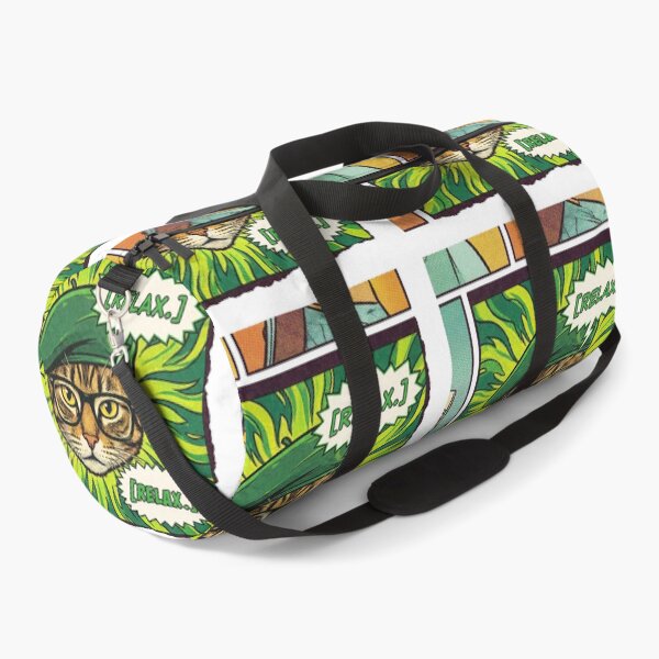 Item preview, Comic strip vintage cat in a green beret glasses relax speech bubble designed and sold by MoonlitDoodles1.