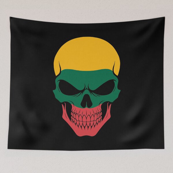 Item preview, Lithuania Skull Flag designed and sold by JeffBartels.