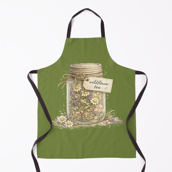 Item preview, Wildflower Tea Mason Jar Watercolor Cottagecore Botanical designed and sold by MagicMakerPh.