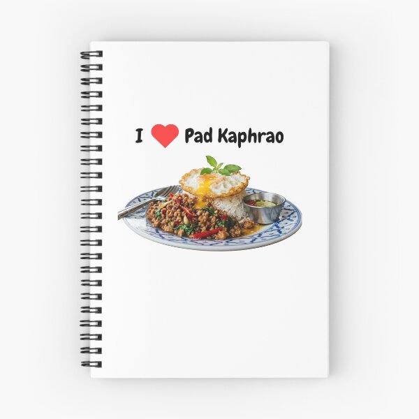 Item preview, I Love Pad Kaphrao Thai Food Lover Gift T-Shirt designed and sold by NamasShop.