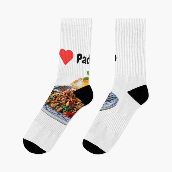 Item preview, I Love Pad Kaphrao Thai Food Lover Gift T-Shirt designed and sold by NamasShop.