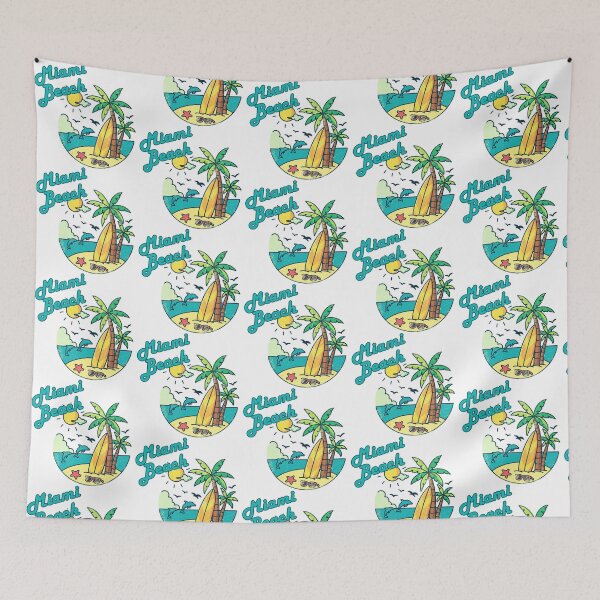 Item preview, Miami Beach Retro Vintage Surf T-Shirt | Beach Vacation Souvenir Gift designed and sold by DonnaRaine.