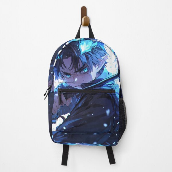 Item preview, Rin Okumura Blue Exorcist Intense Blue Aura Action Portrait designed and sold by bystudiolereve.