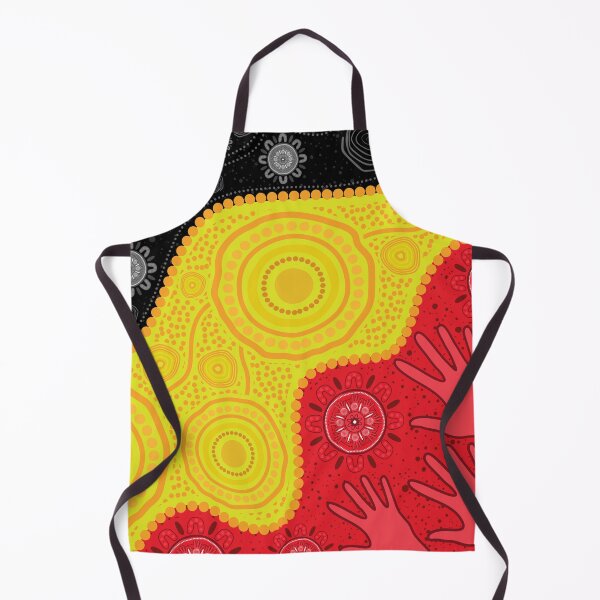 Item preview, Aboriginal Dot Painting Bedding Set Hand Prints Black Red designed and sold by AboriginalartVI.