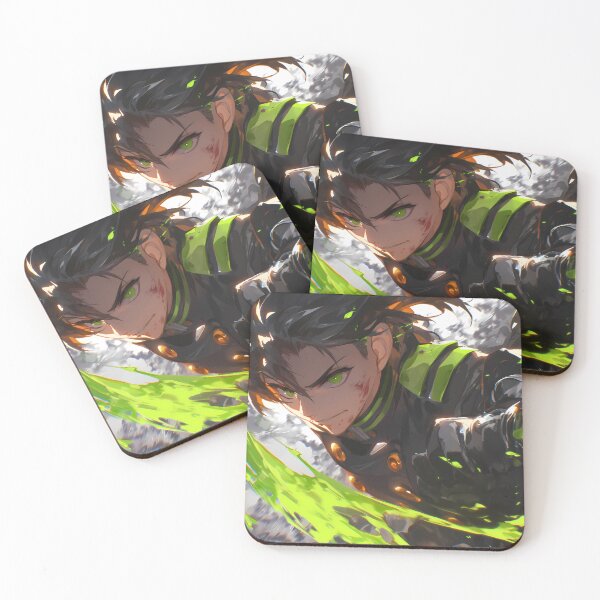 Item preview, Guren Ichinose Seraph Of The End Intense Green Aura Leadership designed and sold by bystudiolereve.