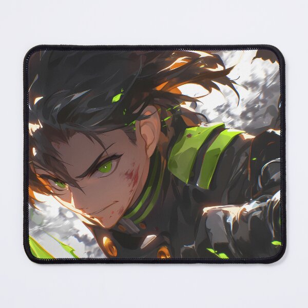 Item preview, Guren Ichinose Seraph Of The End Intense Green Aura Leadership designed and sold by bystudiolereve.