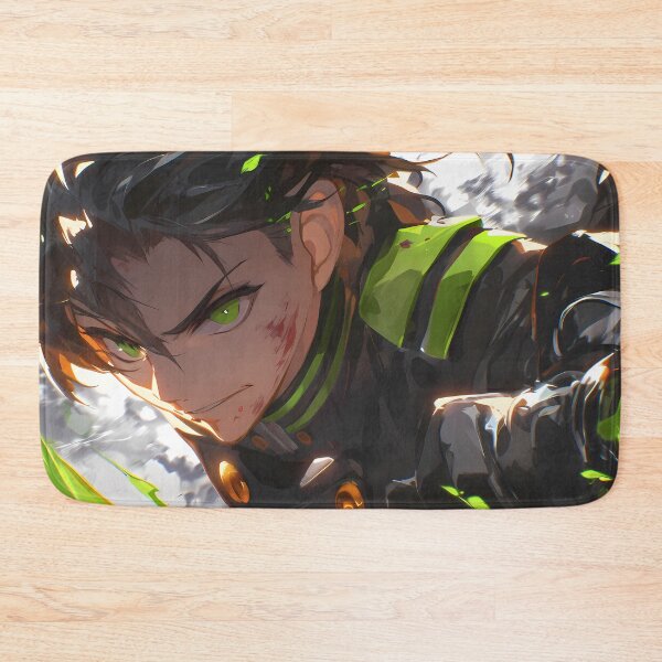 Item preview, Guren Ichinose Seraph Of The End Intense Green Aura Leadership designed and sold by bystudiolereve.