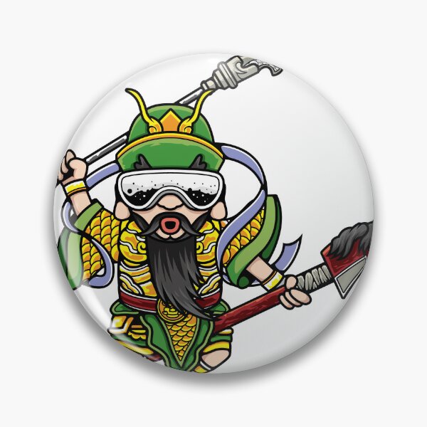 Item preview, Cool Cartoon Guan Yu Warrior Illustration designed and sold by Lexkon Liu's art.